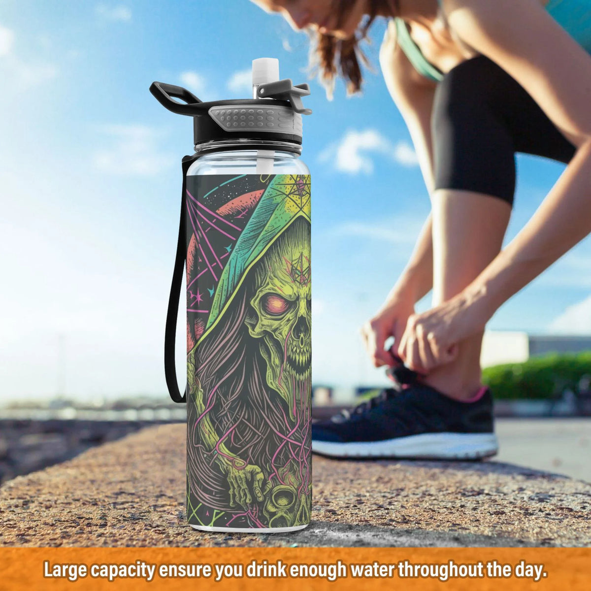32oz Leakproof Tritan Sports Water Bottle with Straw E3531