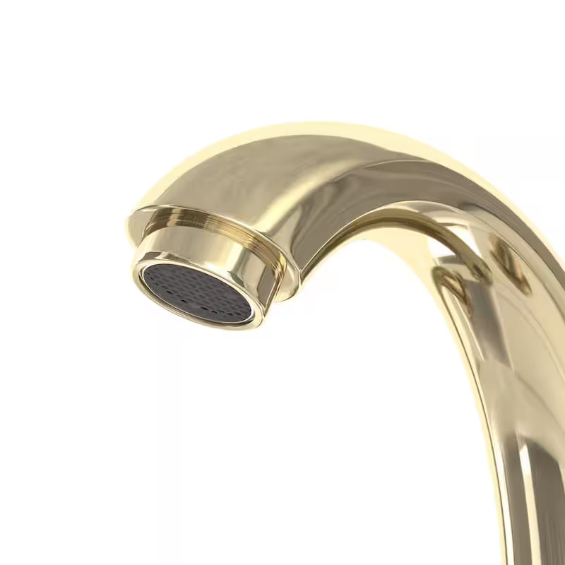 8 in. Widespread Double-Handle High-Arc Bathroom Faucet in Polished Brass T717556