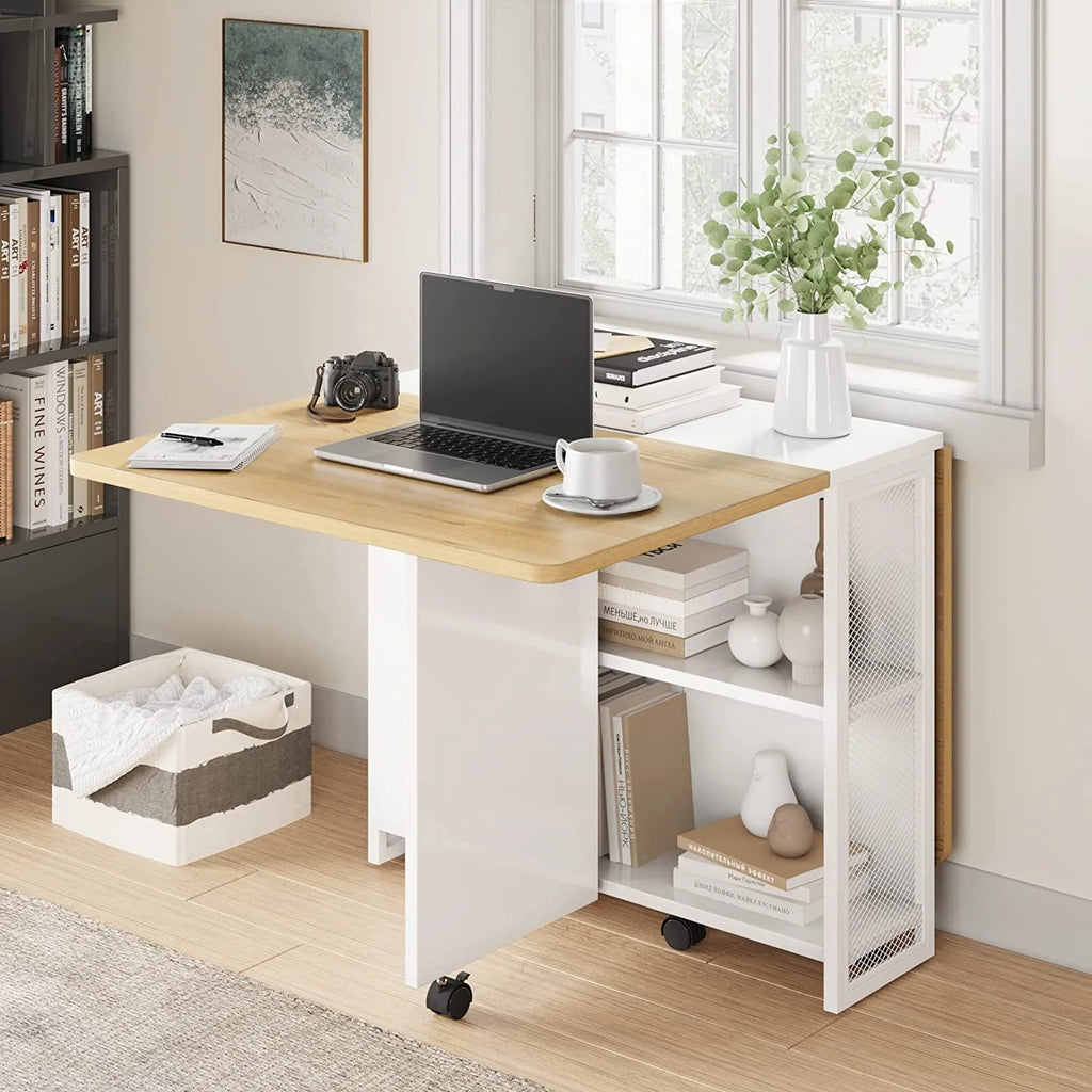 Space Saving Folding Dining Table with 2 Tier T318