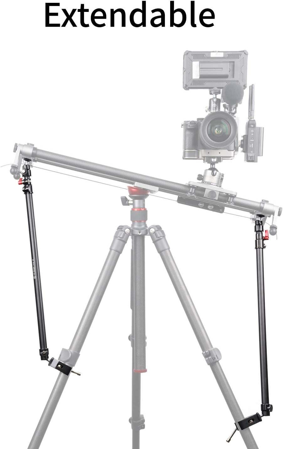 Onion Camera Slider Support Arm Stabilizer, Tripod Support Arms, Lightweight, Adjustable Length, Pack of 2 S81399