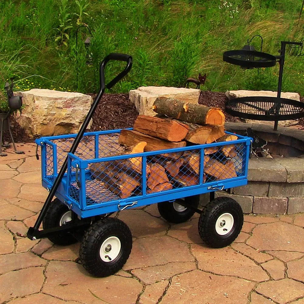 Blue Steel Log Cart B510