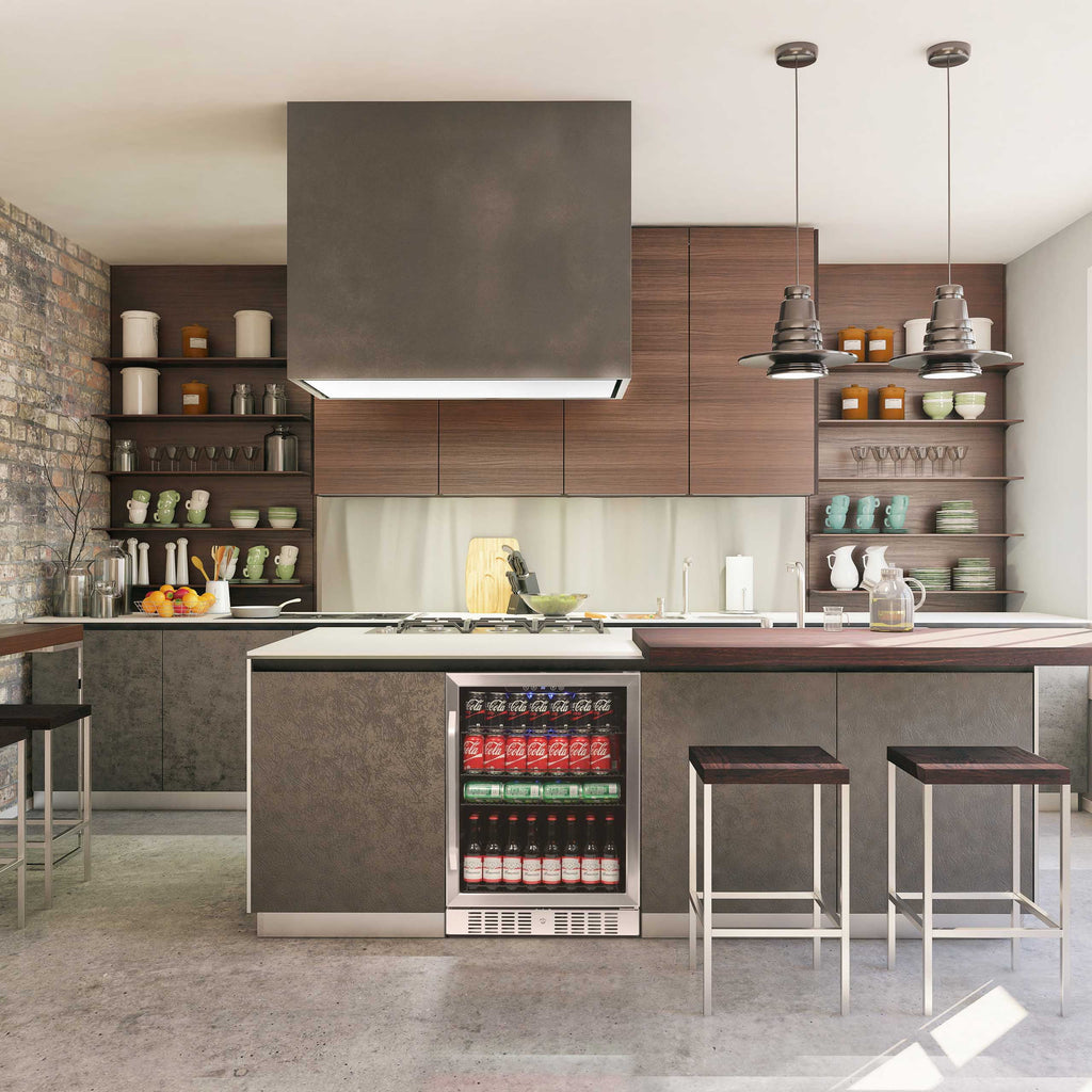 177 Can Stainless Steel Beverage Refrigerator L3545