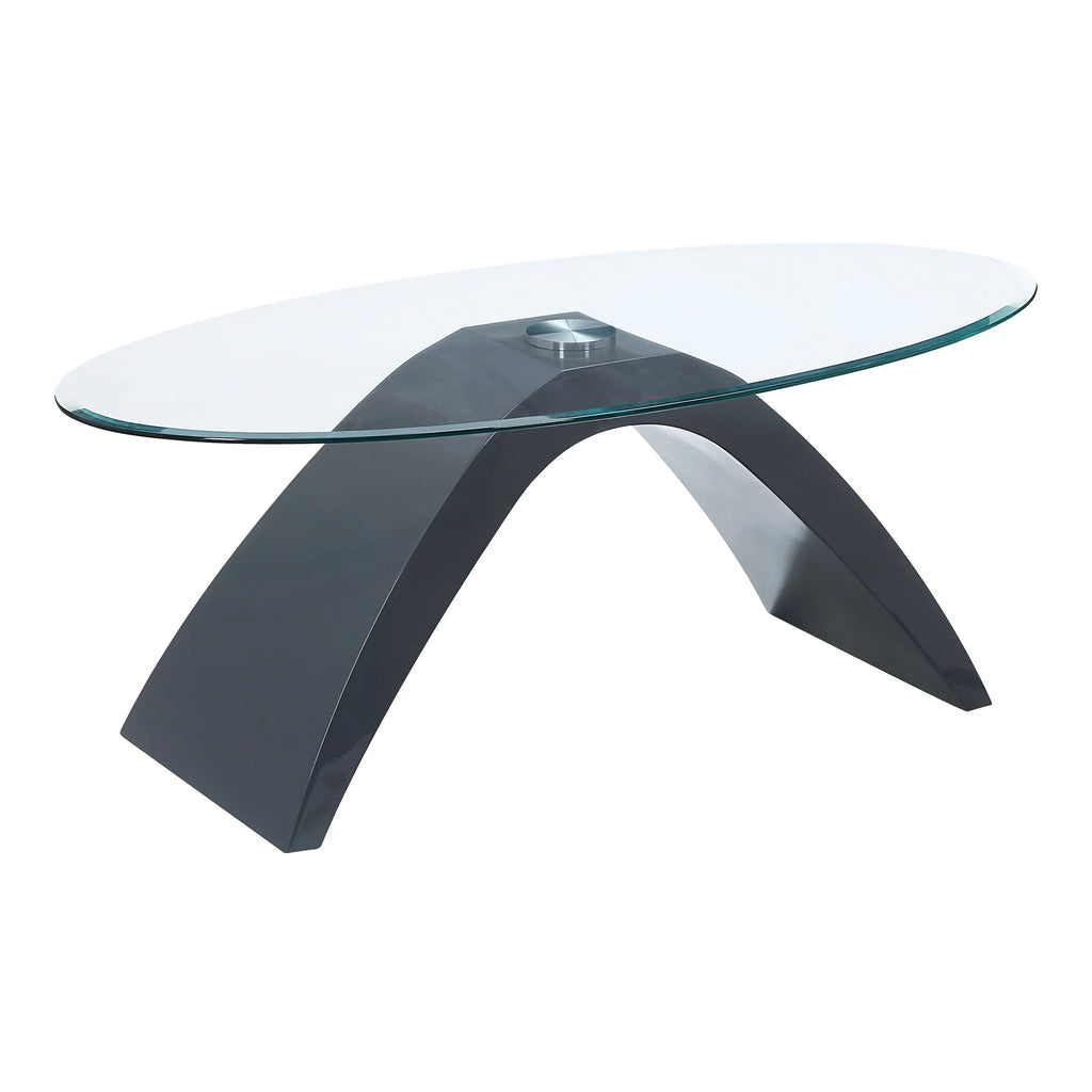 Glass Top 2-Piece Coffee Table Set E928006