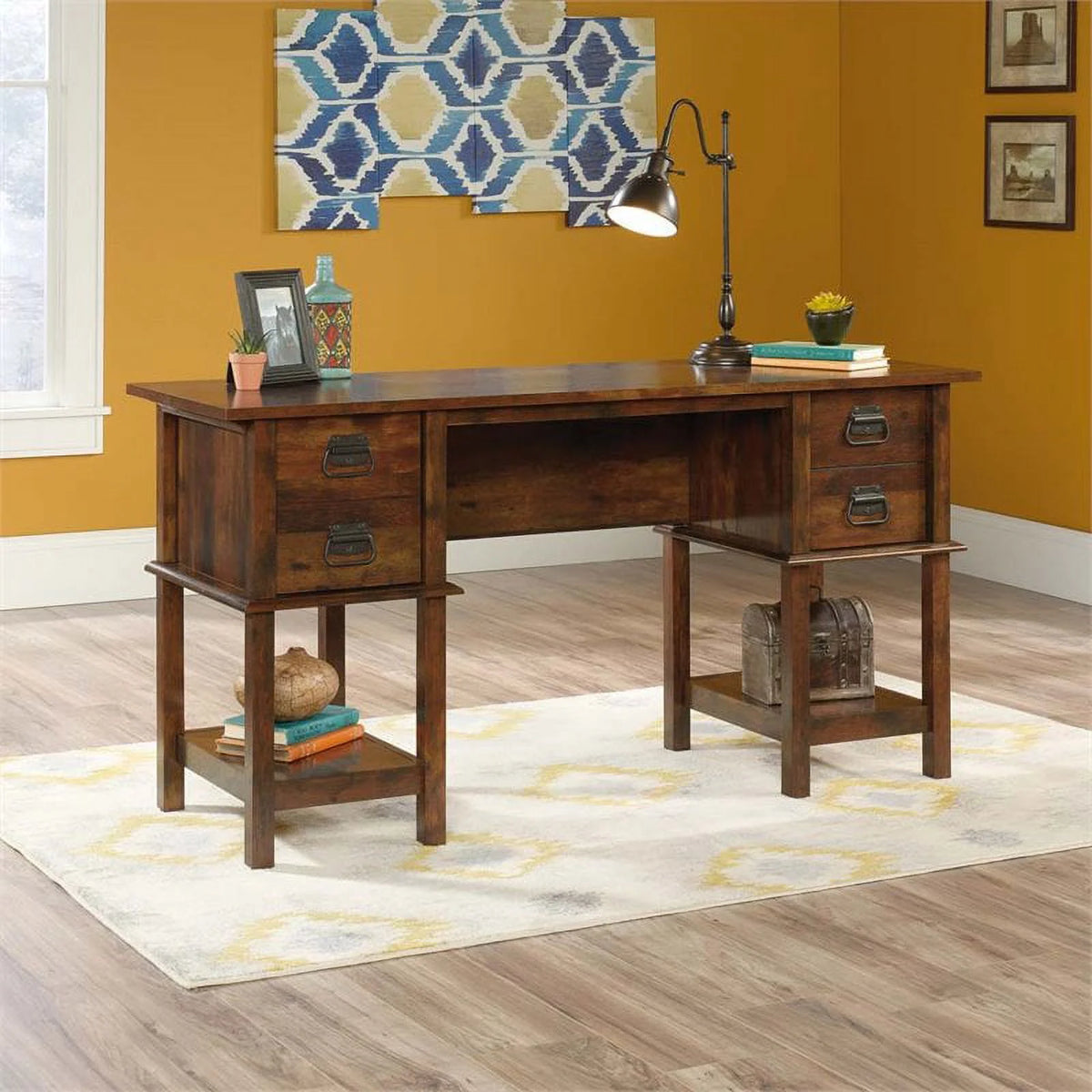 19" Writing Desk with File Drawer in Curado Cherry C570