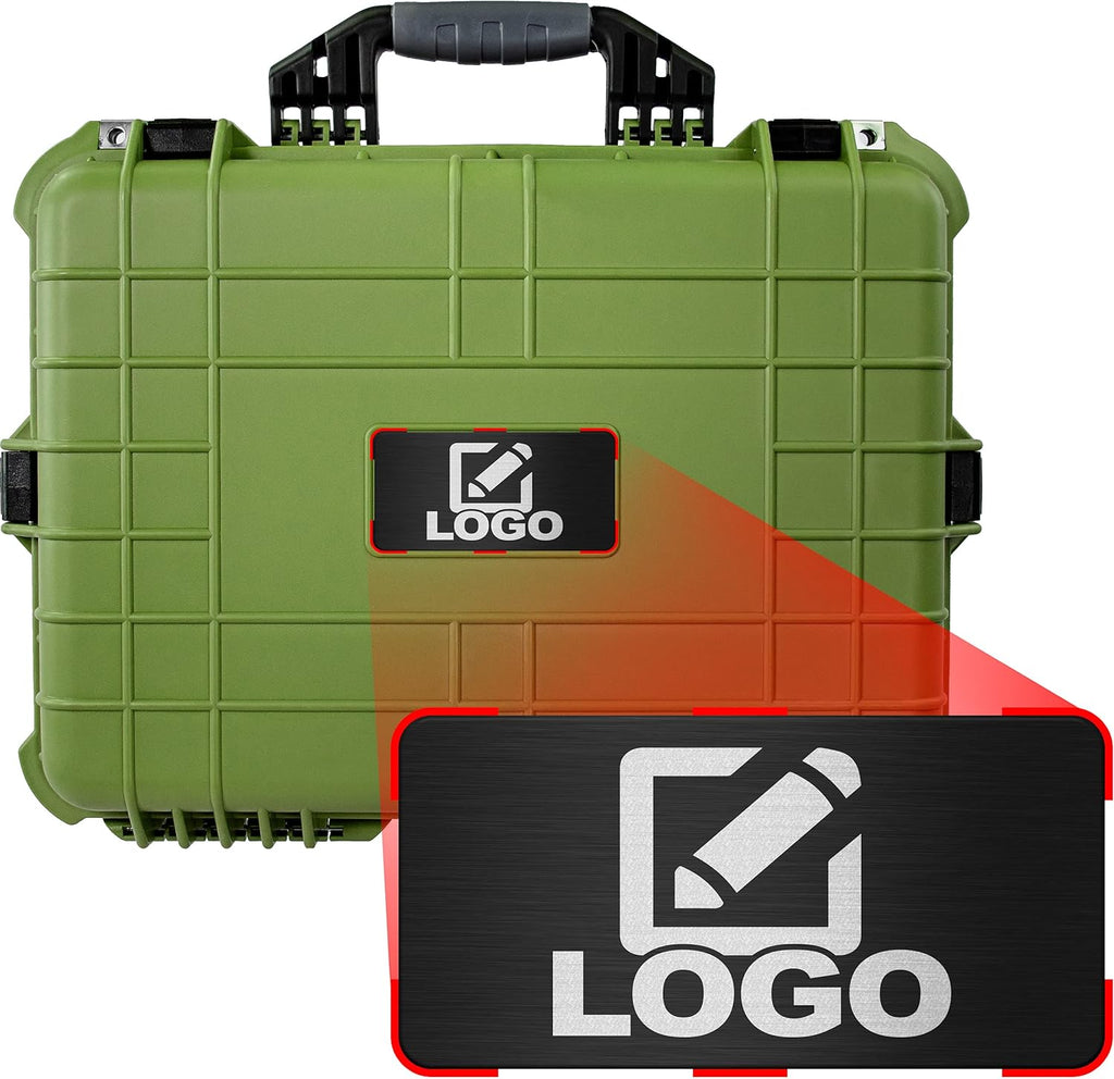 Green 20 Inch Waterproof Camera Case with Foam W1891