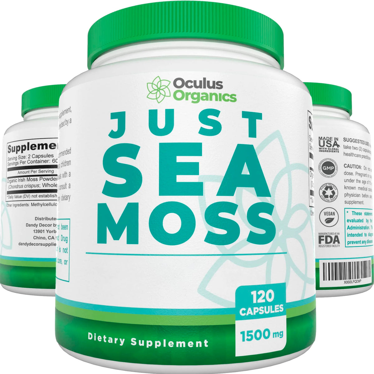 Sea Moss Capsules 120 Capsules 1500mg K72662