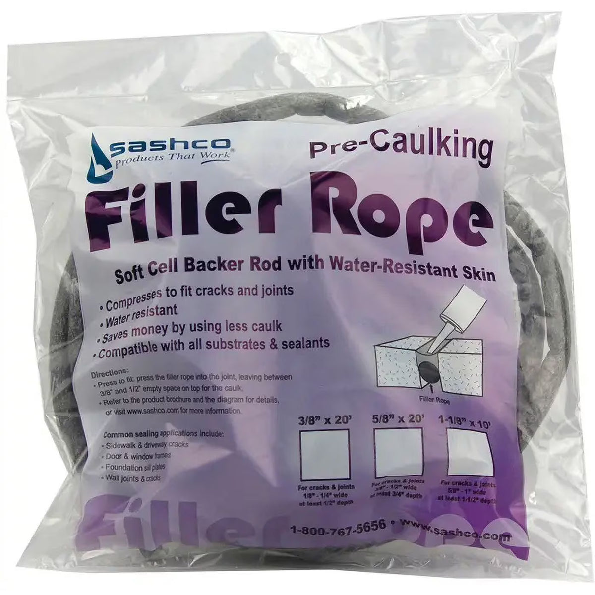 1-1/8 x 10' Soft Cell Backer Rod H83426