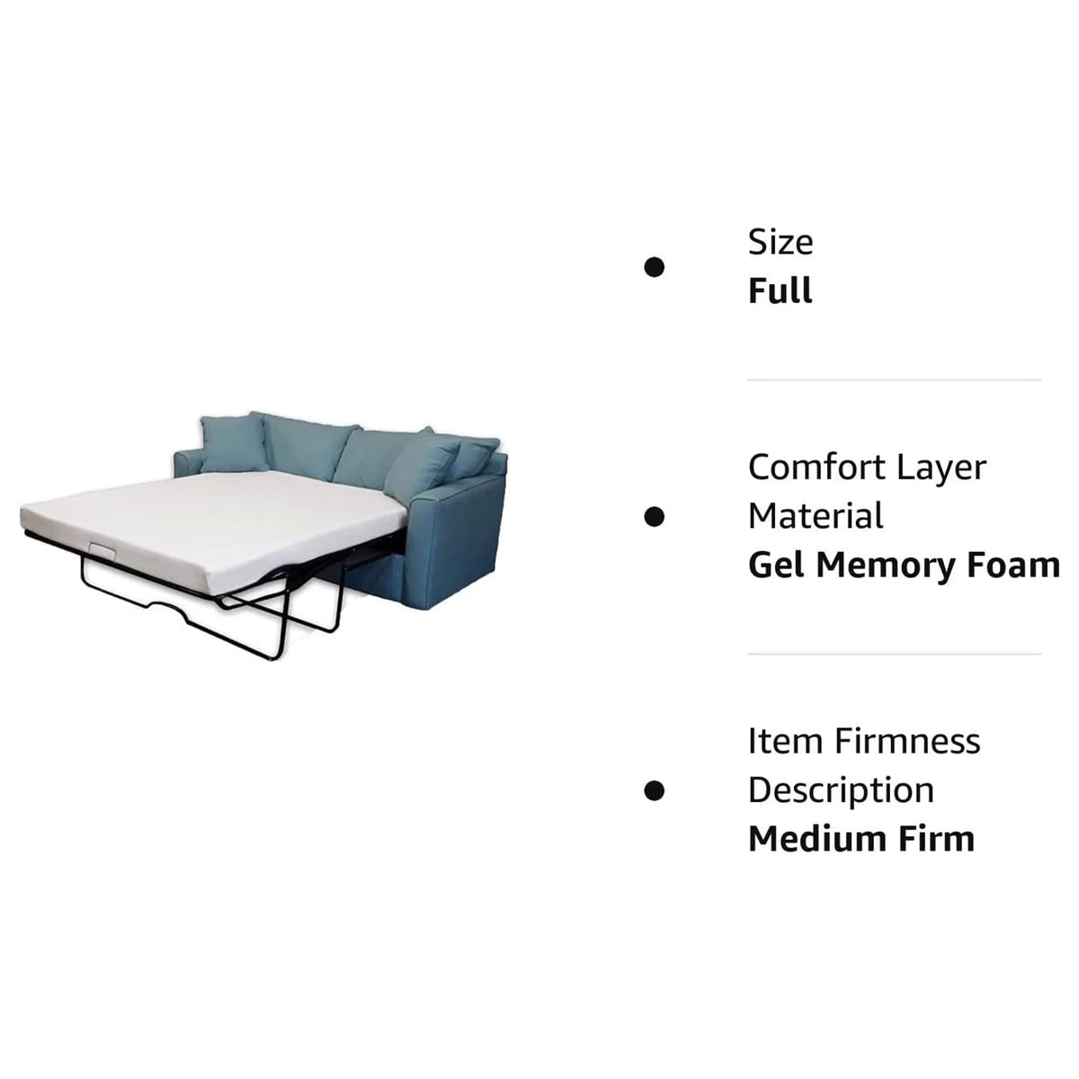 4-inch Cool Gel Memory Foam Mattress Queen Size G399005