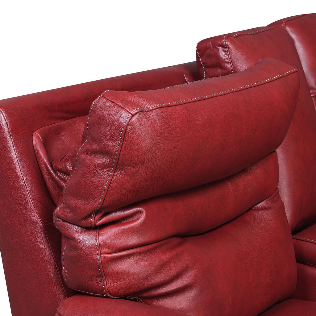 Dark Brown Leather Power Recliner Sofa H534812