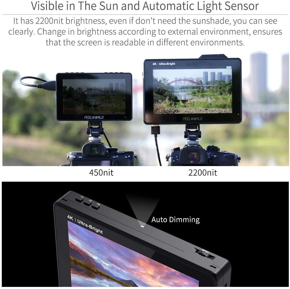 7 Inch 2200nits Touch Screen DSLR Camera Field Monitor N43738