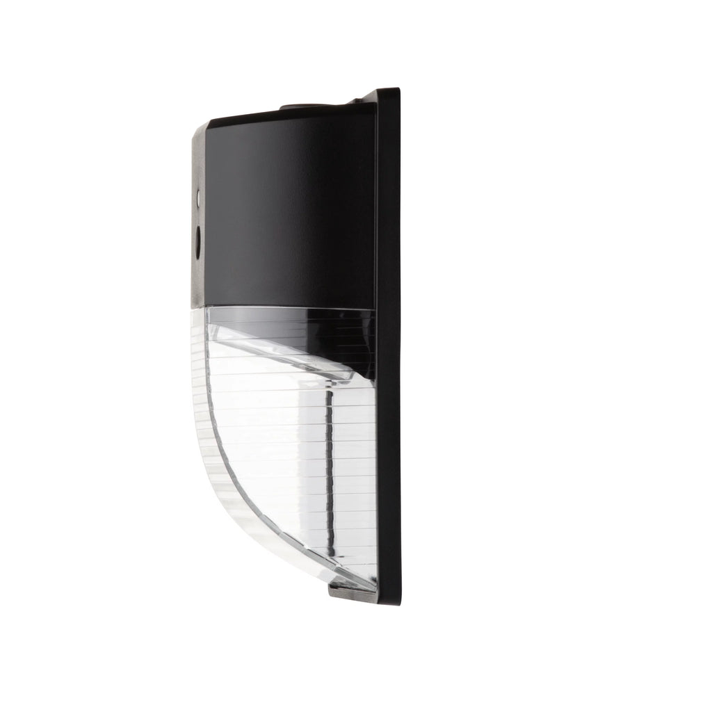 Direct Wire Pak Light with Clear Lens Cover, Dusk to Dawn, Black, 2000 Lumens, 120V M885