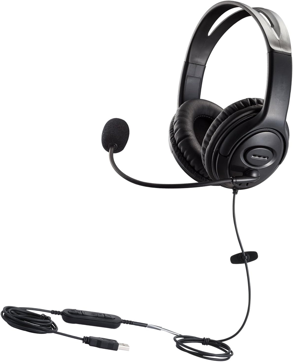 USB Telephone Headset with Noise Cancelling Microphone Dual Ear C2188