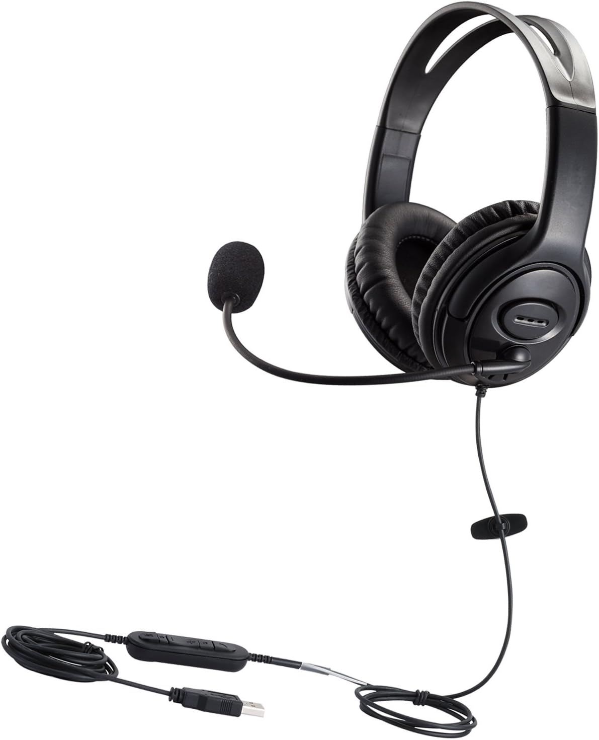 USB Telephone Headset with Noise Cancelling Microphone Dual Ear C2188