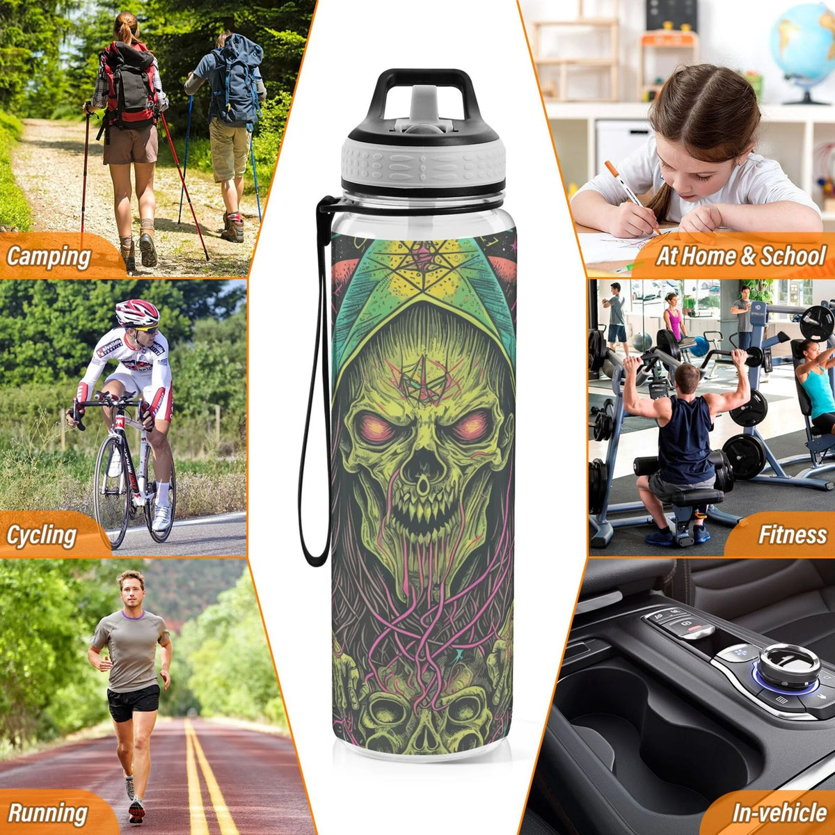 32oz Leakproof Tritan Sports Water Bottle with Straw E3531
