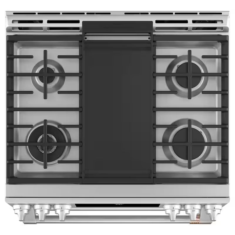 6.7 cu. ft. Smart Slide-In Double Oven Gas Range in Stainless Steel E26261