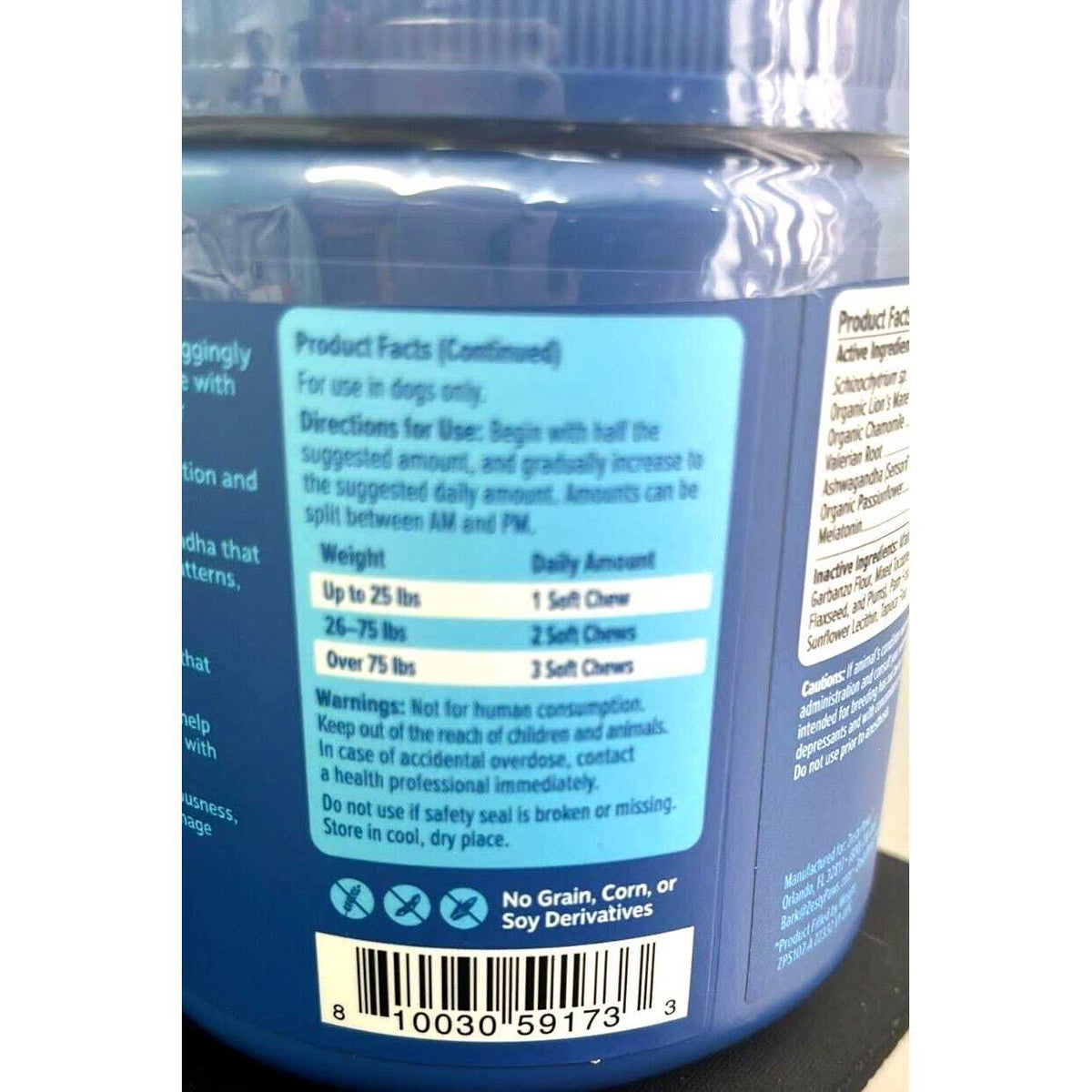 Chicken Flavor Soft Chews Dog Supplement M3861