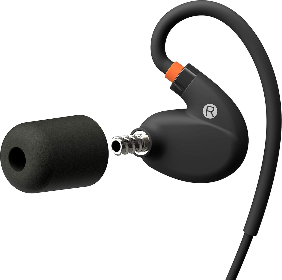 Safety Orange Bluetooth Earplug Headphones, 27 dB Noise Reduction, 16+ Hour Battery, IP67, Noise Cancelling Mic S1216