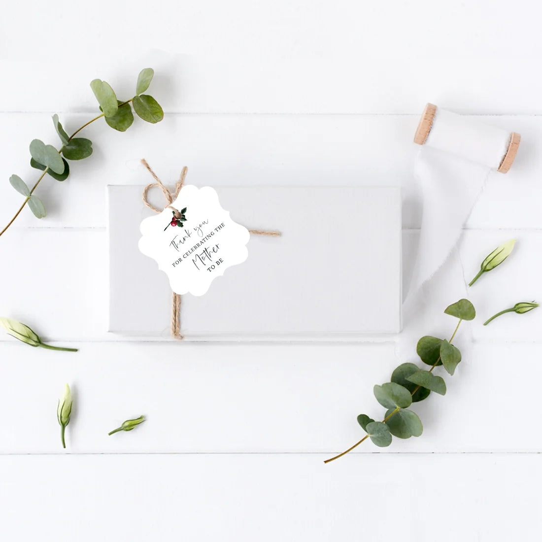 24 Pk Baby Shower Frame Tags K67351