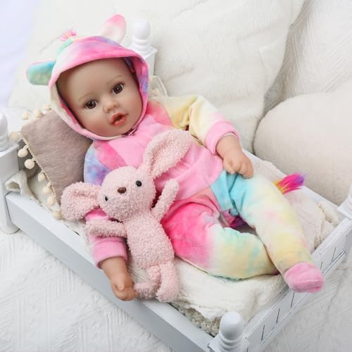 18 inches Realistic Soft Body Baby Dolls with Bottles & Pacifier Z68274