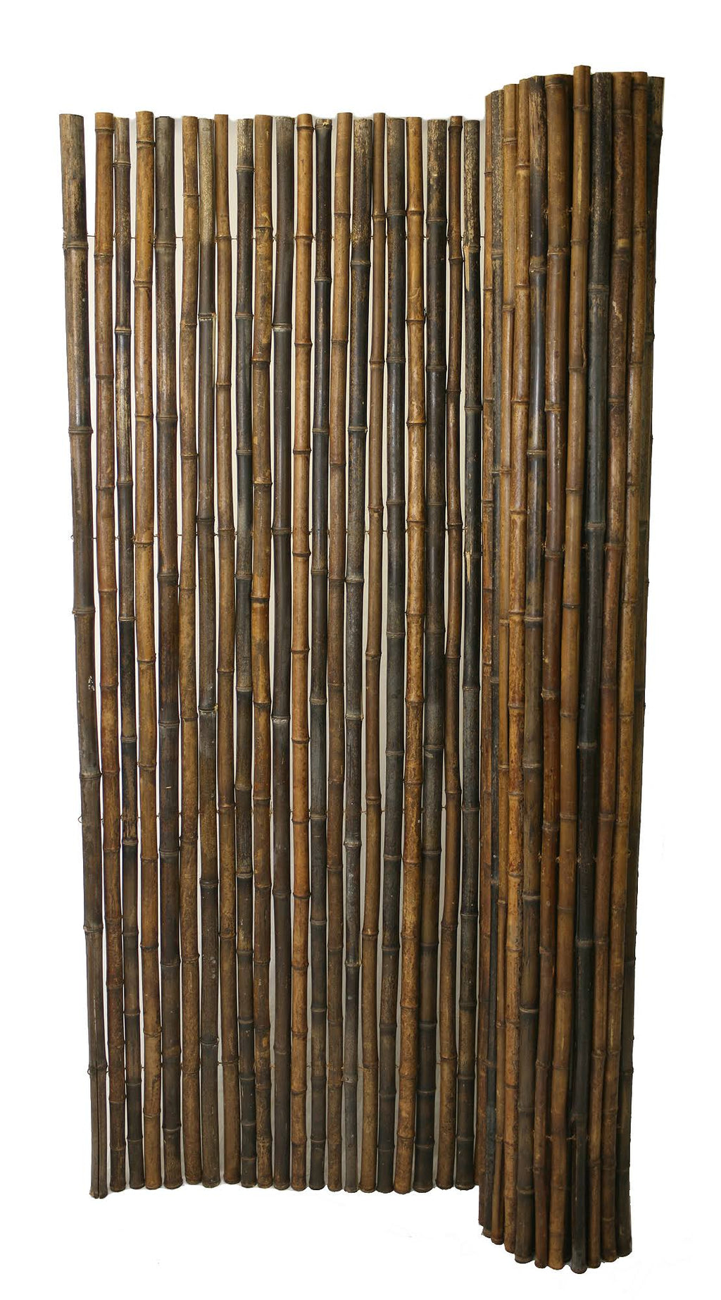 Black Rolled Bamboo Fence 6ft H x 8ft L O763