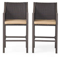 Multi Brown Bar Stool Set of 2 B9879