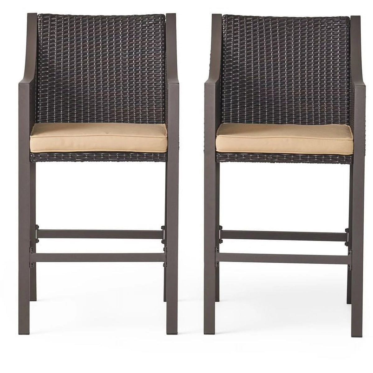 Multi Brown Bar Stool Set of 2 B9879