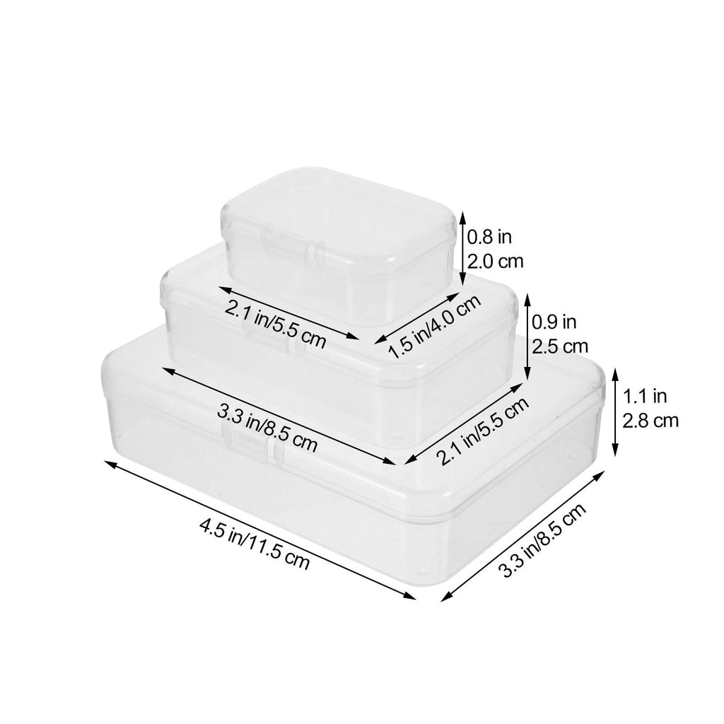 28 Pcs Clear Plastic Storage Bins O149