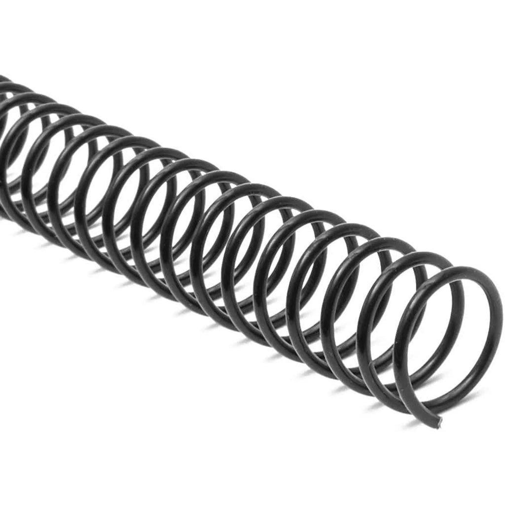 Black Spiral Binding Coils, Plastic Spines for 110 Sheets (12 in, 14mm, 4:1 Pitch, 100 Pack) Z5510