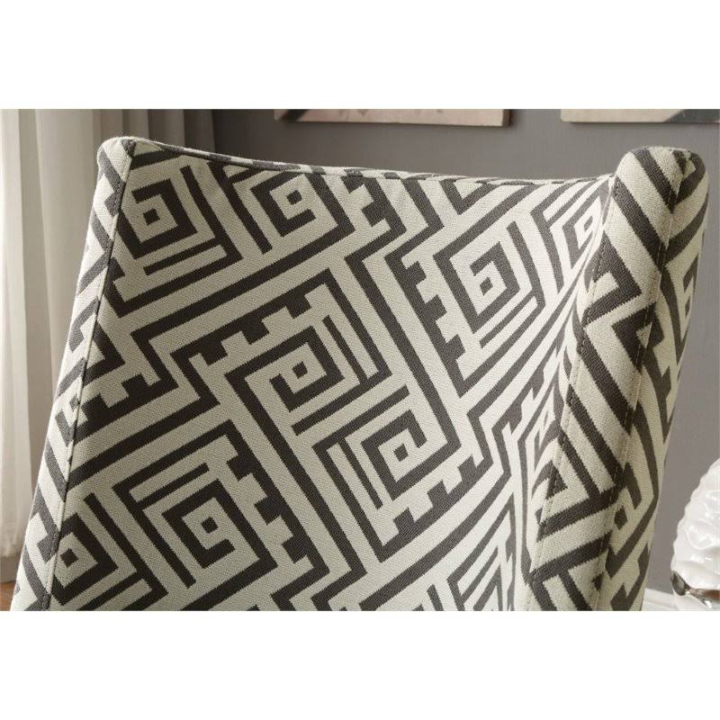 Black and White Accent Chair L3507