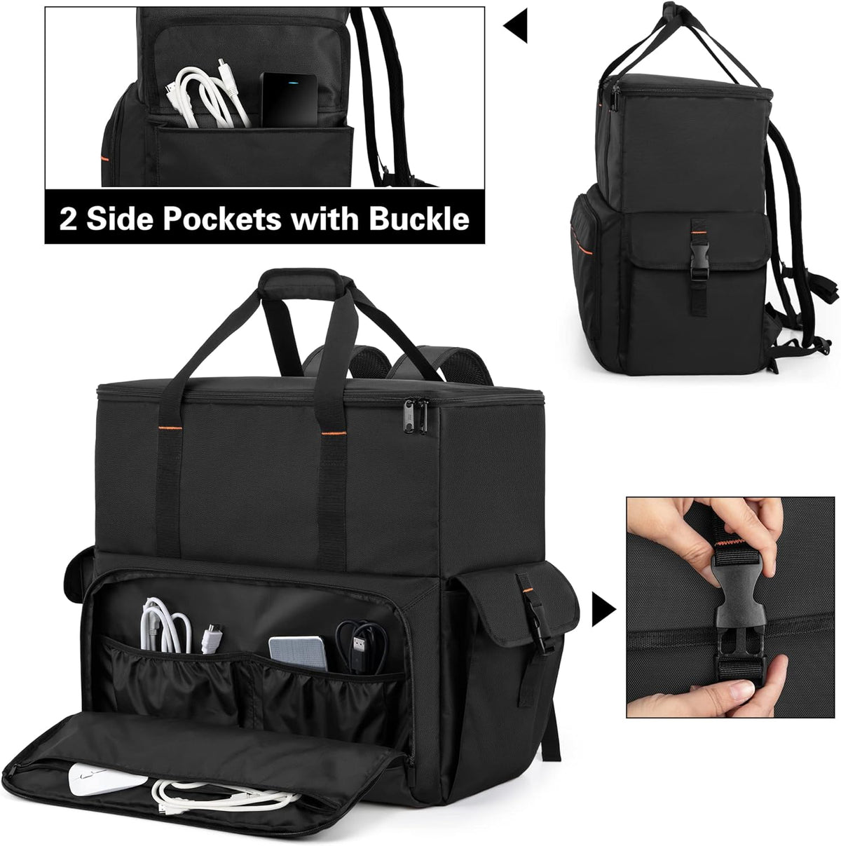 Black PC Backpack Carrying Case S38646