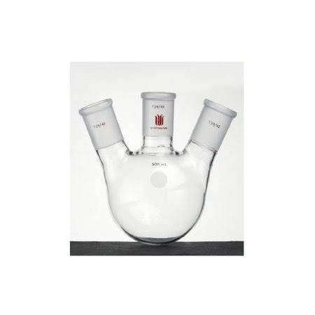 Round Bottom Angled Three Neck Flasks A4956