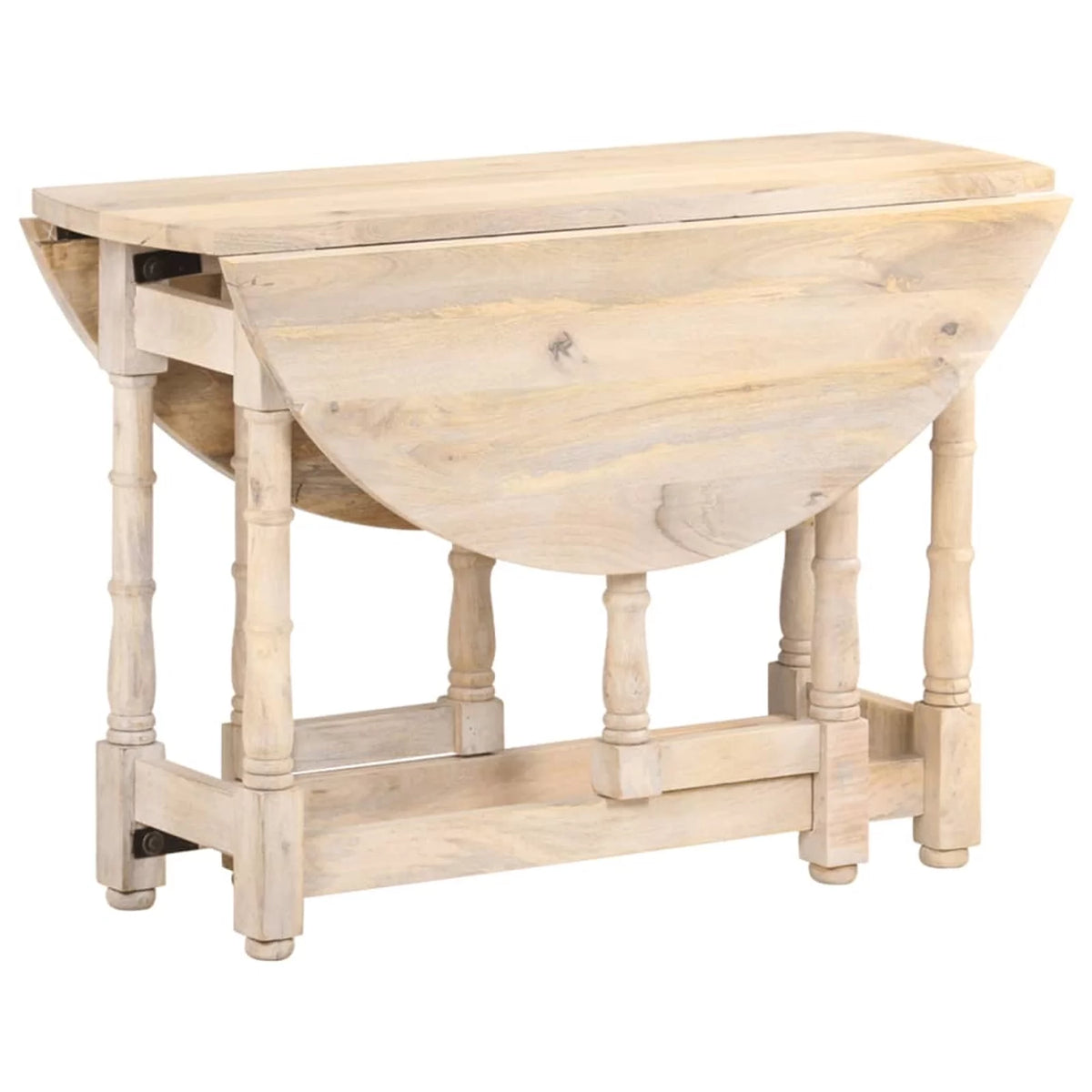 Round Solid Mango Wood Dining Table N96040