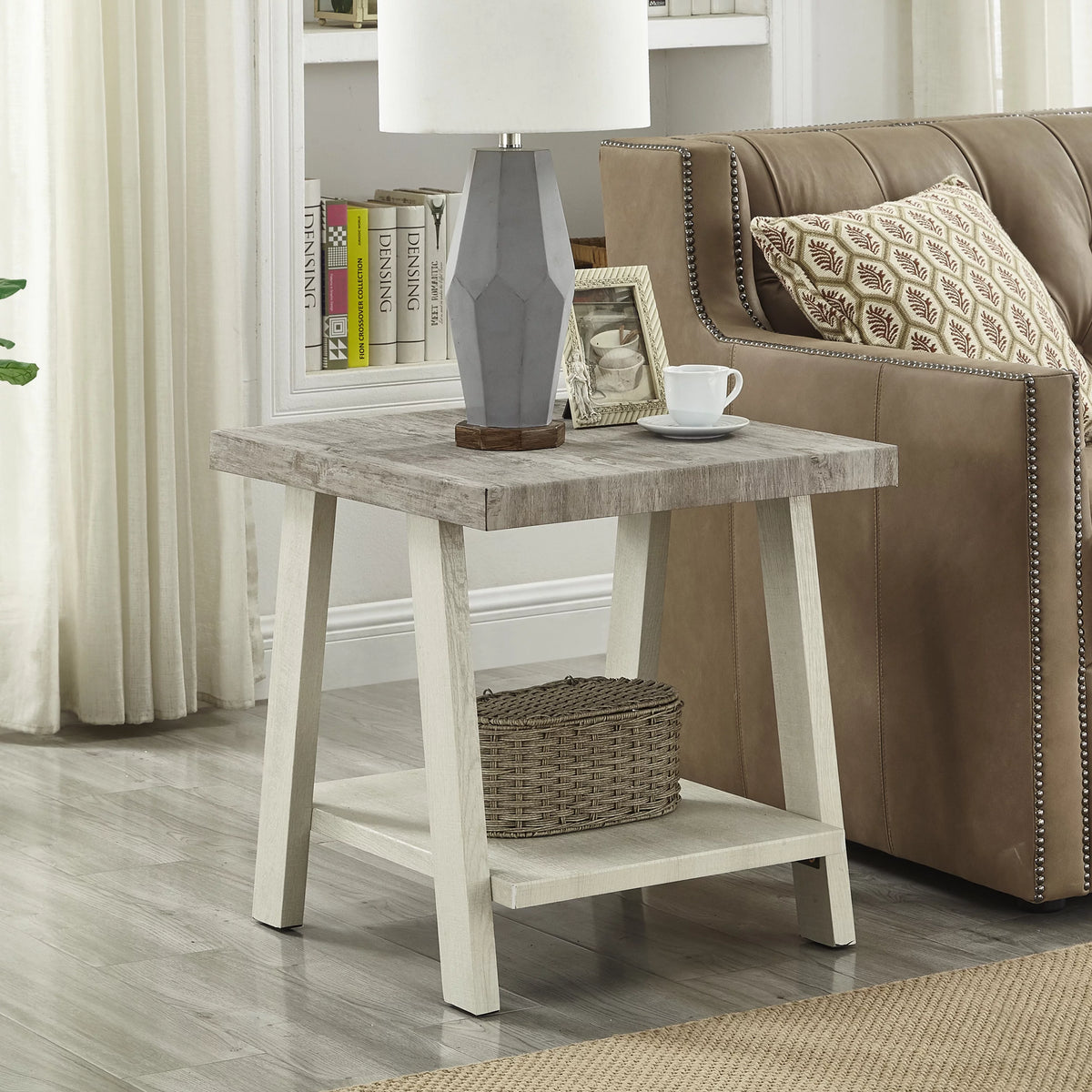Contemporary Wood End Table B506