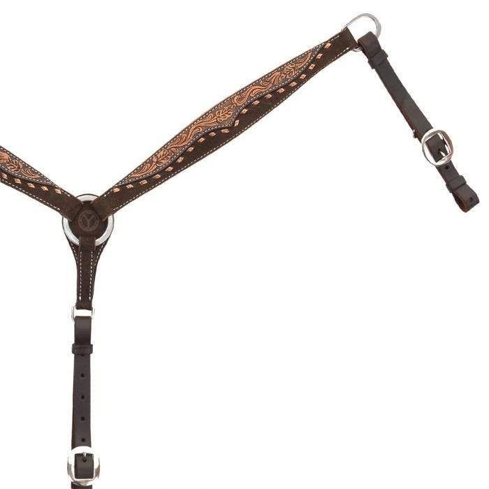 Choc Buckstitch Breast Collar K620456