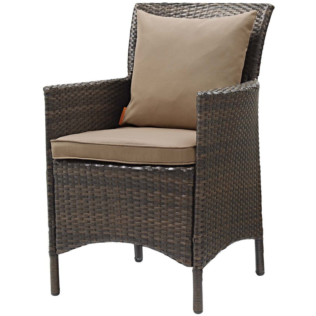 Set of 2 Brown Rattan Wicker Dining Chair V12797
