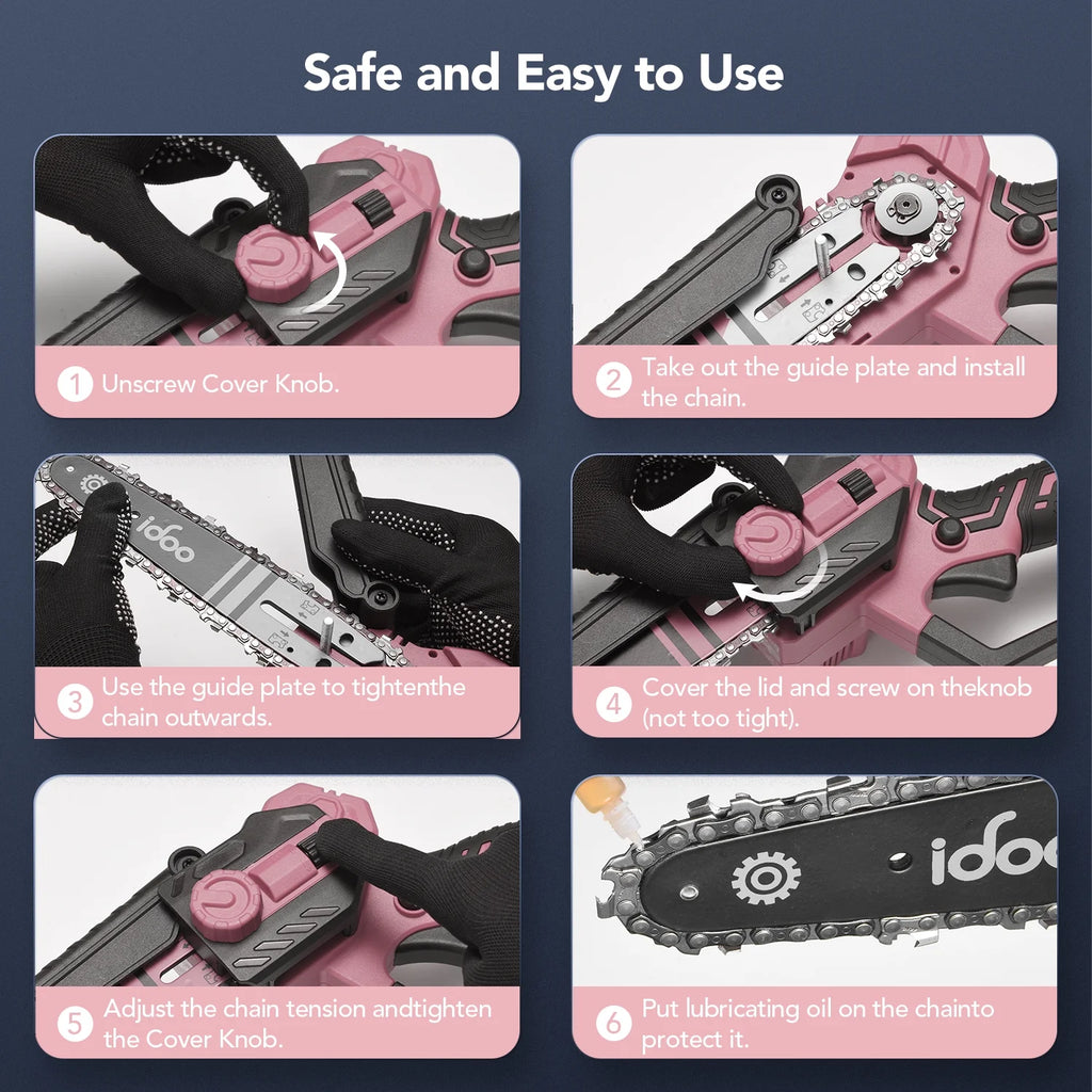 Cordless Handheld Mini Electric Chainsaw H311