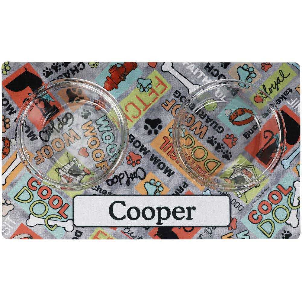 Personalized Pet Bowl Placemat F213