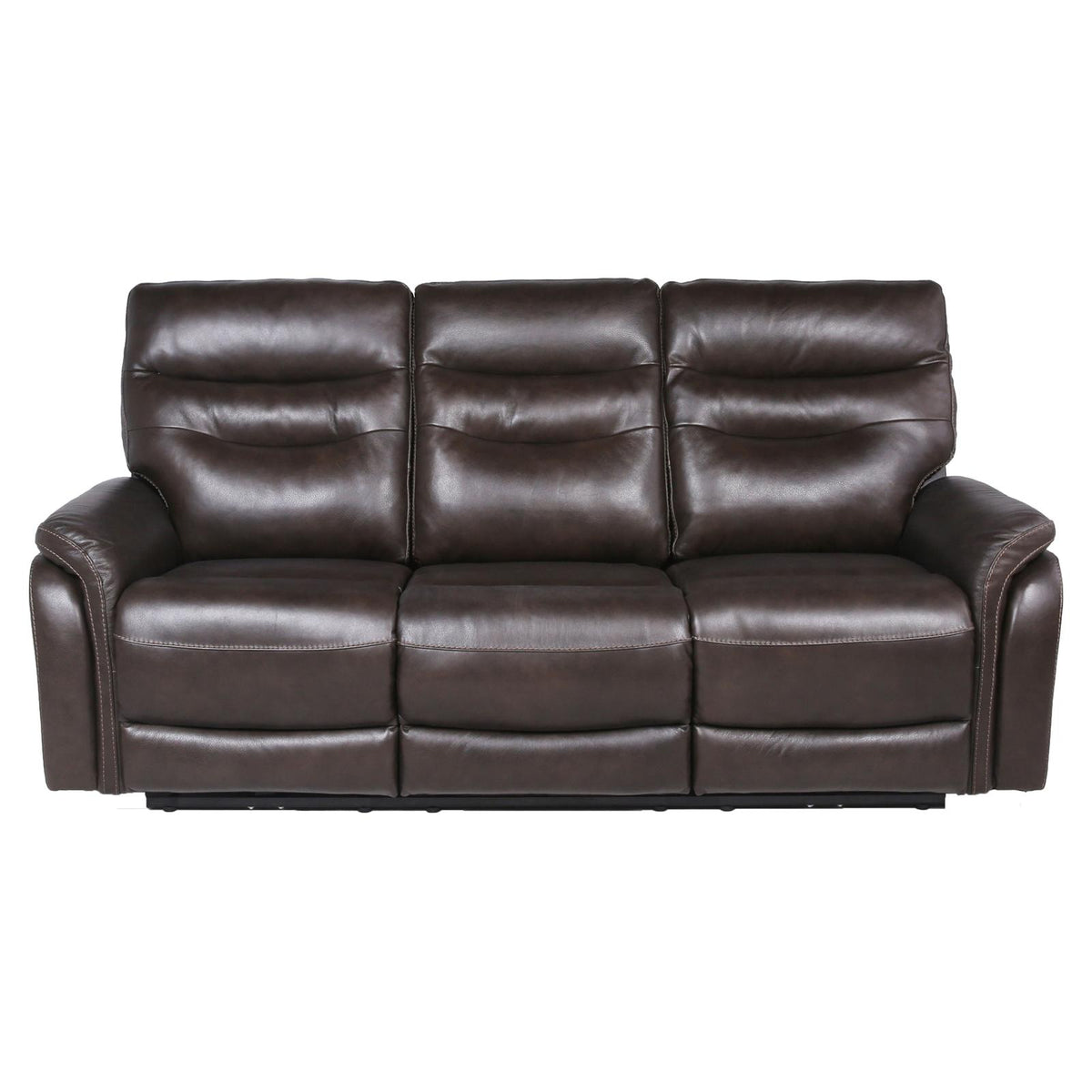 Dark Brown Leather Power Recliner Sofa H534812
