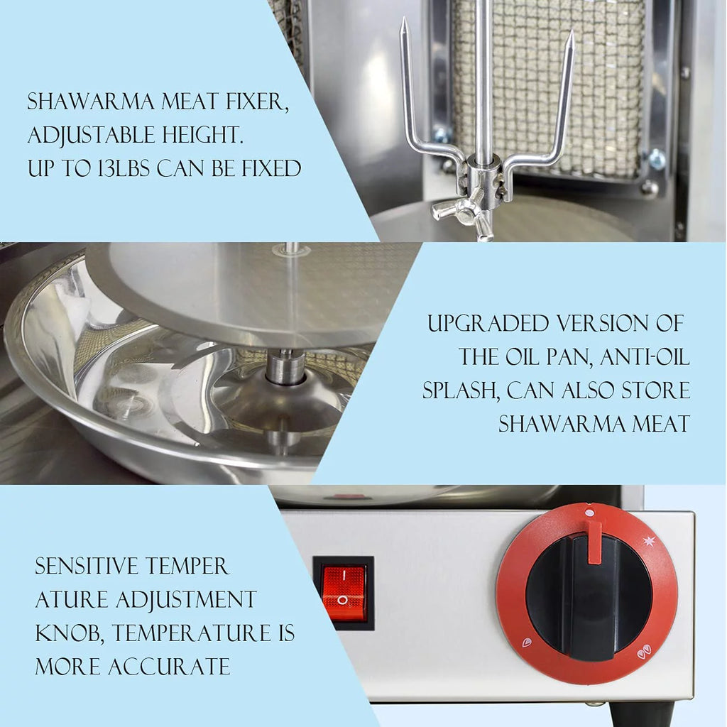 Propane 2 Burner Vertical Shawarma Grill E96108
