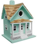 10" Blue and Brown Outdoor Birdhouse W970531