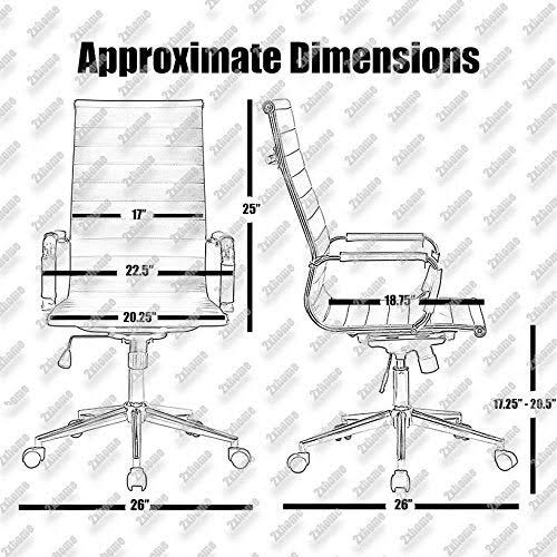 White Ergonomic High Back PU Leather Swivel Office Chair U19858