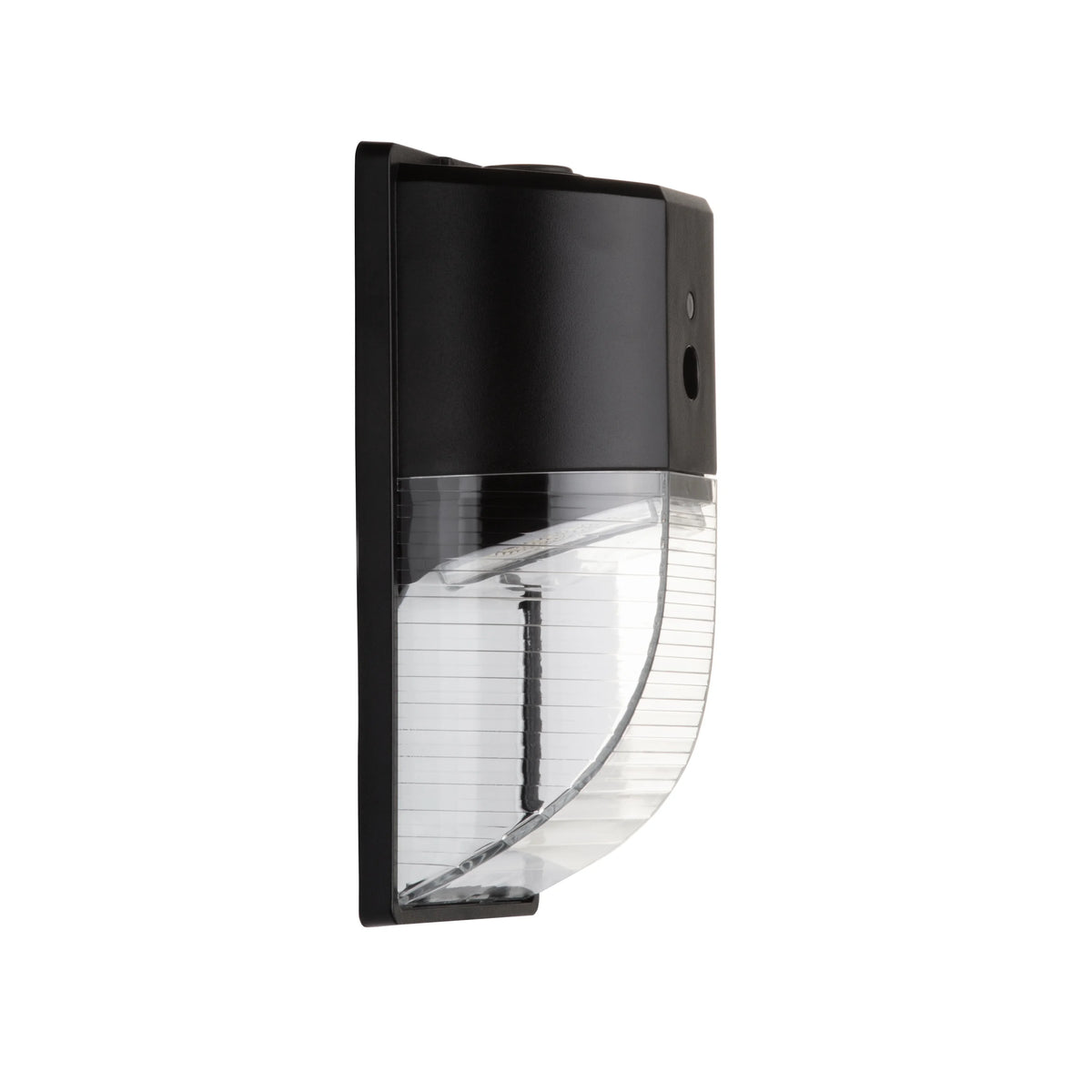 Direct Wire Pak Light with Clear Lens Cover, Dusk to Dawn, Black, 2000 Lumens, 120V M885