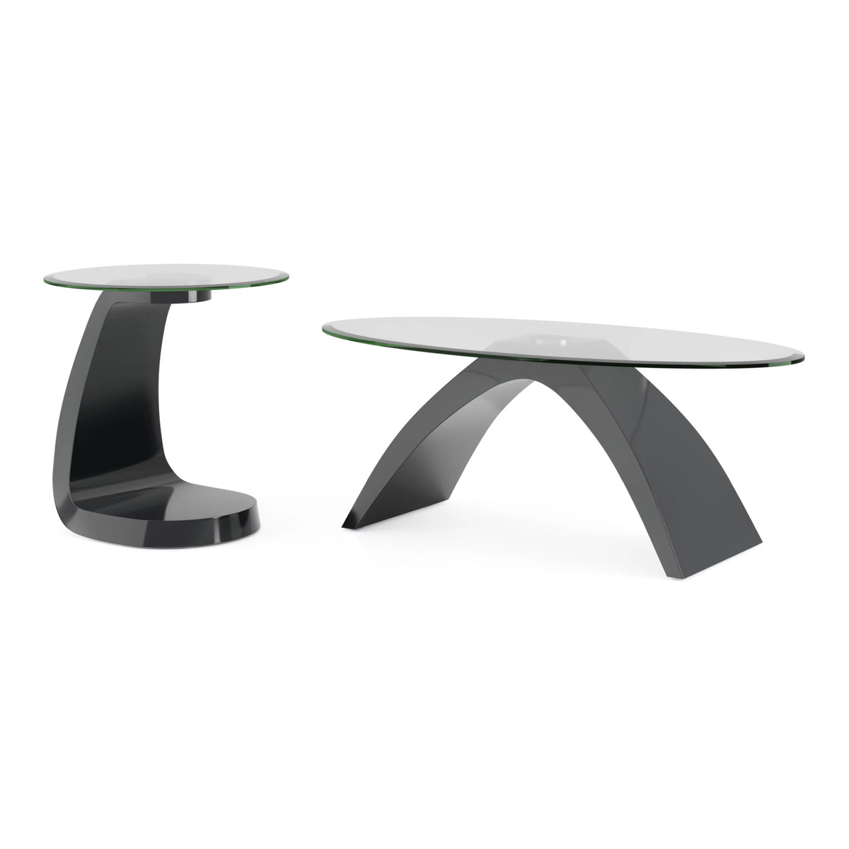 Glass Top 2-Piece Coffee Table Set E928006