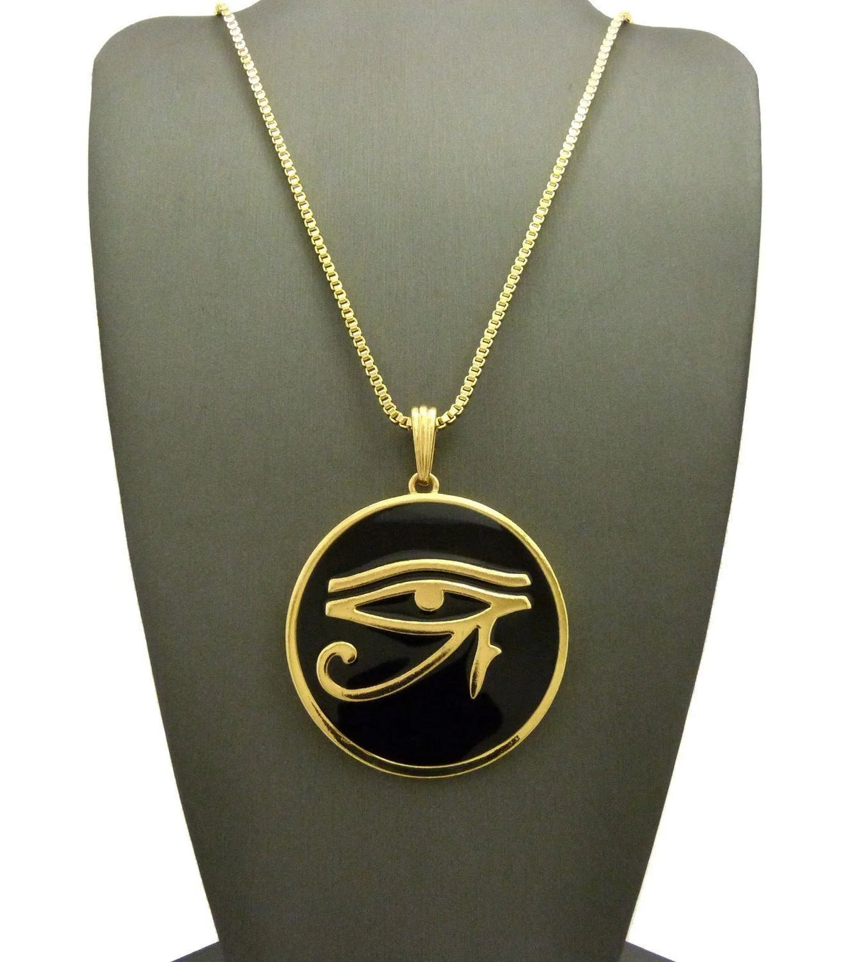 Round Pendant 24" Chain Necklace O807