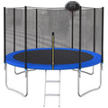 12FT Outdoor Trampoline with Enclosure Net D447