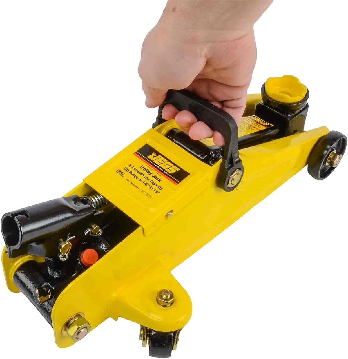 2-Ton Hydraulic Floor Jack and Jack Stands with Steel Frames F85756