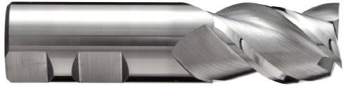 Carbide Square Nose End Mill Weldon Shank Uncoated Bright Finish Non-Center Cutting 45 Deg A5677