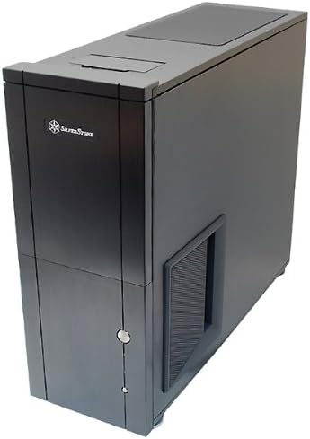 Black Aluminum front panel steel body ATX Mid Tower Computer Case X9579