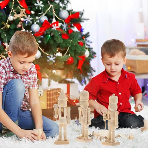 3 Pcs Wooden Nutcracker Christmas Decor Y5909