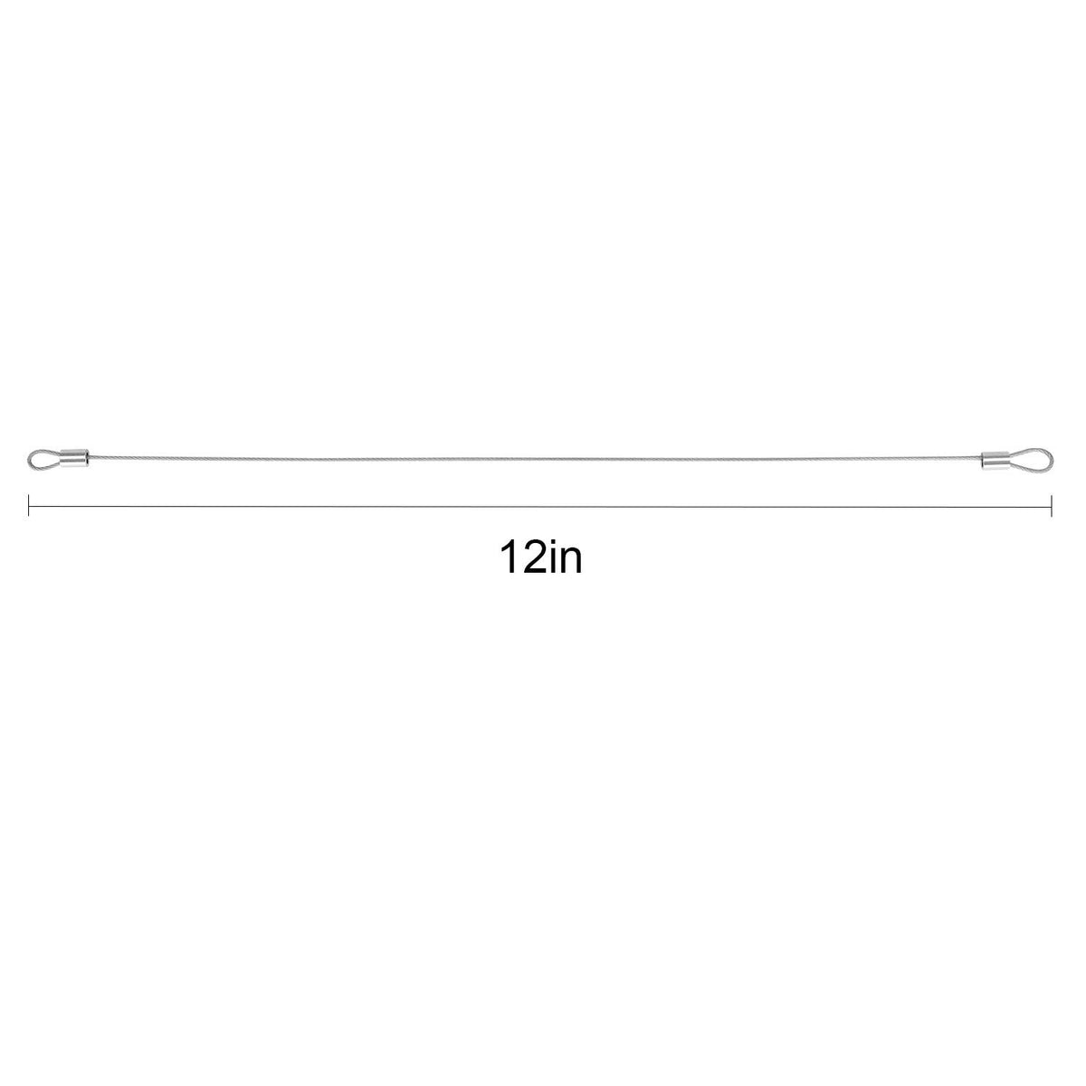 Cable Adapter Tether 20 Pack, 12 inch Universal Adjustable Security Wire Tether with Nylon Coating W40424